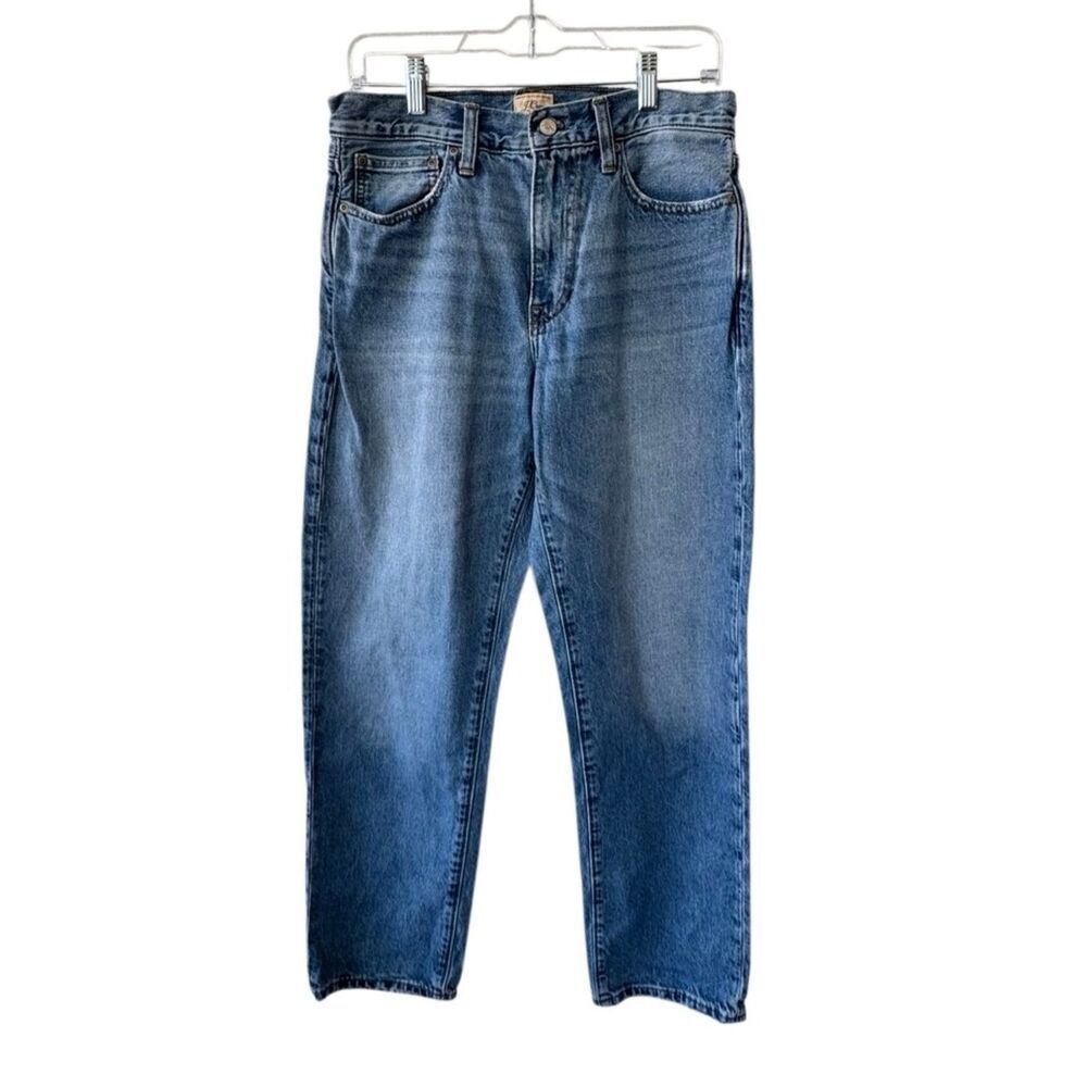 J Crew Classic Relaxed 100% Cotton Blue Denim Jeans SZ 29